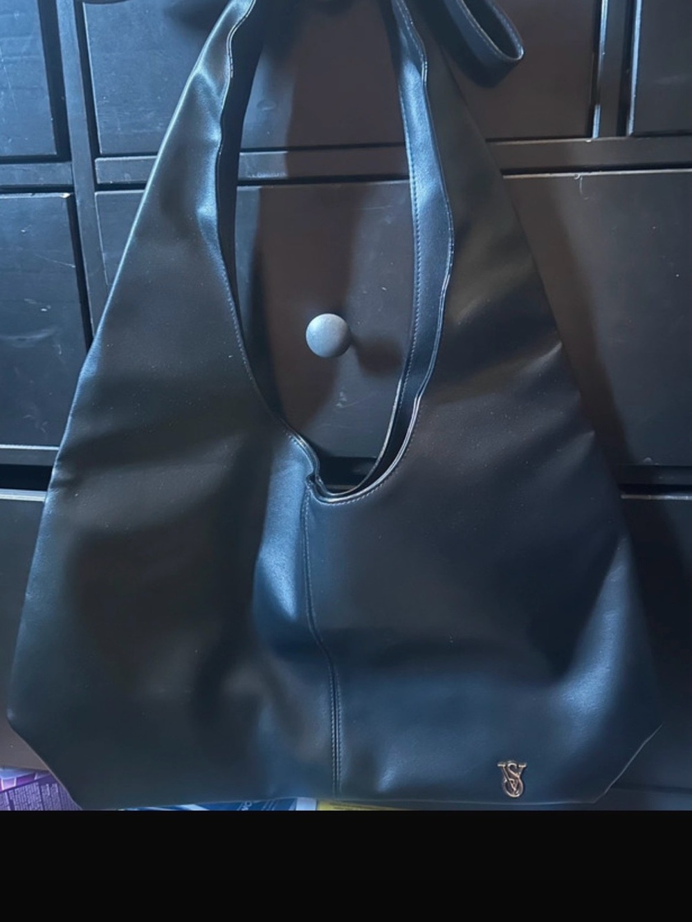 Black Women's Hobo Shoulder Bag - Designer Style